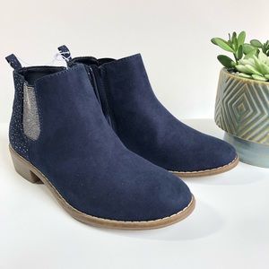 New Old Navy Girls Blue Suede bootie Blue